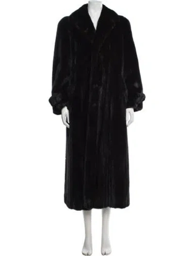 Pre-owned Roberts Of San Francisco Mink Fur Coat In Black