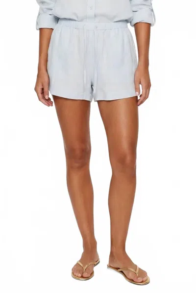Robertson + Rodeo Daylight Linen Drawstring Short In Light Blue