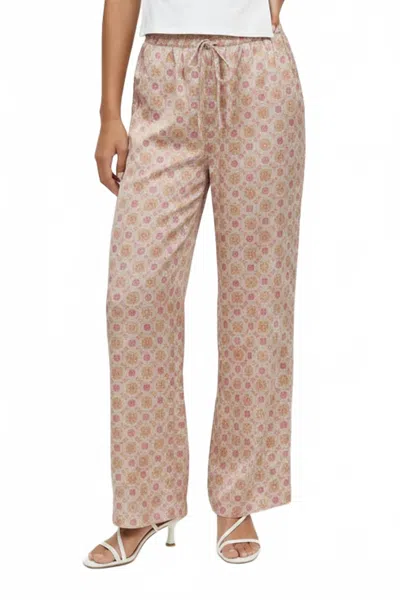 Robertson + Rodeo Erie Printed Pant In Pink