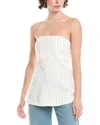 Robertson + Rodeo Sofia Linen-blend Top In White