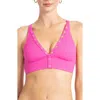 Robin Piccone Amy Halter Bikini Top In Rosy