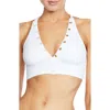 Robin Piccone Amy Halter Bikini Top In White