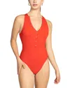 Robin Piccone Amy Rib One-piece Swimsuit