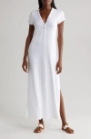 Robin Piccone Amy Long T-shirt Dress In White