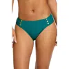 Robin Piccone Amy Side Tab Bikini Bottoms In Blue