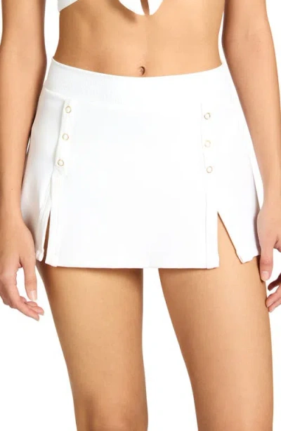 Robin Piccone Amy Swim Cover-up Skirt In White
