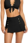 Robin Piccone Amy Swim Skirt Bottoms In Black