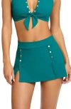 Robin Piccone Amy Swim Skirt Bottoms In Green
