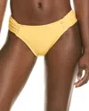 Robin Piccone Amy Side Tab Bikini Bottoms In Orange