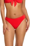 Robin Piccone Ava Bikini Bottoms In Red