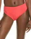 Robin Piccone Ava High-waist Bikini Bottom In Pink