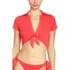 Robin Piccone Ava Knot Front Bikini Top