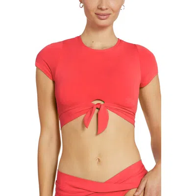 Robin Piccone Ava Knot Front Tee Bikini Top