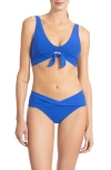 Robin Piccone Ava Twist Hipster Bikini Bottoms In French Blue