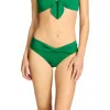 Robin Piccone Ava Twist Hipster Bikini Bottoms In Green