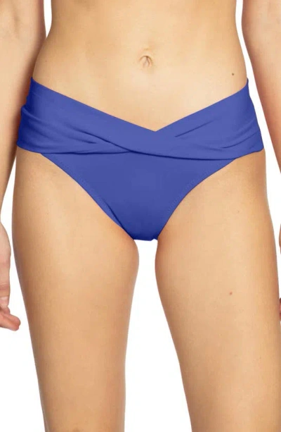 Robin Piccone Ava Twist Hipster Bikini Bottoms In Ube