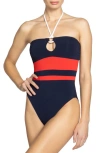 ROBIN PICCONE BABE BANDEAU ONE-PIECE SWIMSUIT