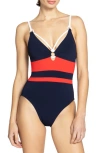 ROBIN PICCONE BABE TRIANGLE ONE-PIECE SWIMSUIT