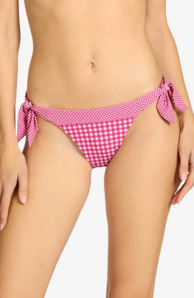 Robin Piccone Brigitte Side Tie Bikini Bottoms In Pink