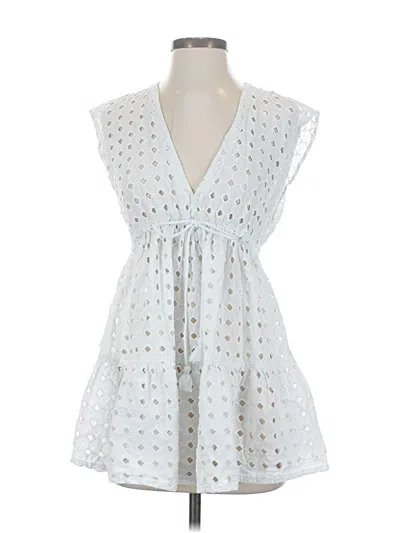 Pre-owned Robin Piccone Casual Dress In White