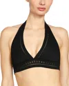 Robin Piccone Isabelle Halter Top In Black