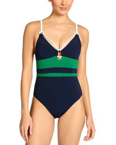 Robin Piccone Jacqui Lingerie One Piece Swimsuit In Multi