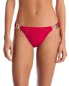 Robin Piccone Jane Chain Bikini Bottoms In Rose