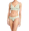 Robin Piccone Jemma V Neck Bikini Top In Agave