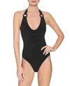 Robin Piccone Kate U-neck One Piece In Black In Black