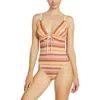 Robin Piccone Lyra Keyhole One-piece Swimsuit In Blush