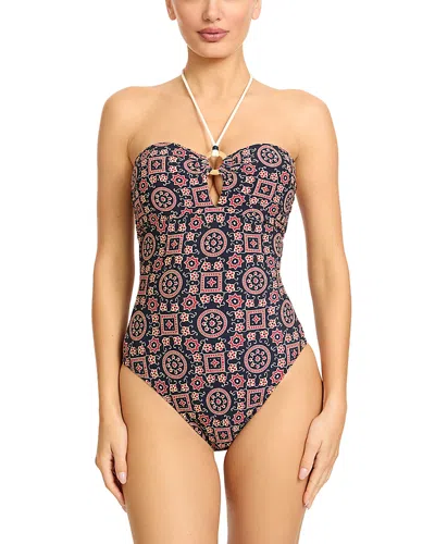ROBIN PICCONE MAGGY BANDEAU ONE PIECE SWIMSUIT