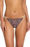 Robin Piccone Maggy Ring Side Bikini Bottoms In Multi