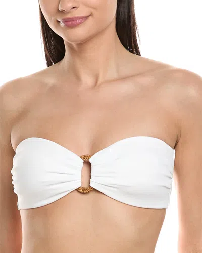 Robin Piccone Margot Bandeau Bra In White