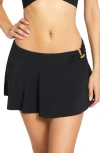 Robin Piccone Margot Cover-up Miniskirt In Black