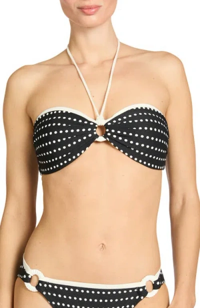 Robin Piccone Millie Bandeau Bikini Top In Black