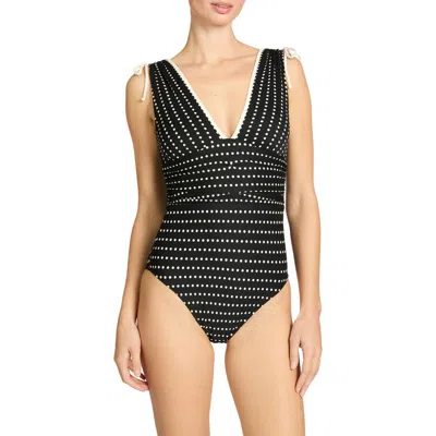 Robin Piccone Millie Plunge One-piece Swimsuit In Multi