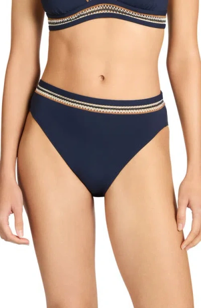 Robin Piccone Nova High Waist Bikini Bottoms In Multi
