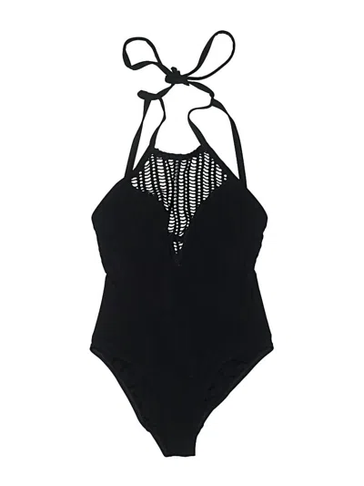 Pre-owned Robin Piccone One Piece Swimsuit In Black