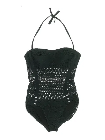 Pre-owned Robin Piccone One Piece Swimsuit In Black