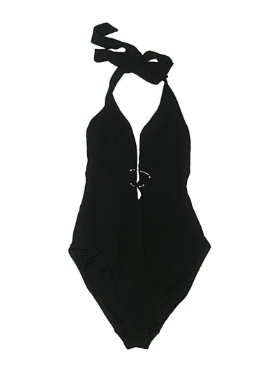 Pre-owned Robin Piccone One Piece Swimsuit In Black