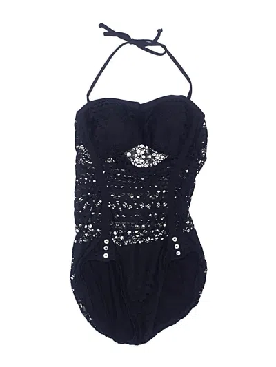 Pre-owned Robin Piccone One Piece Swimsuit In Black