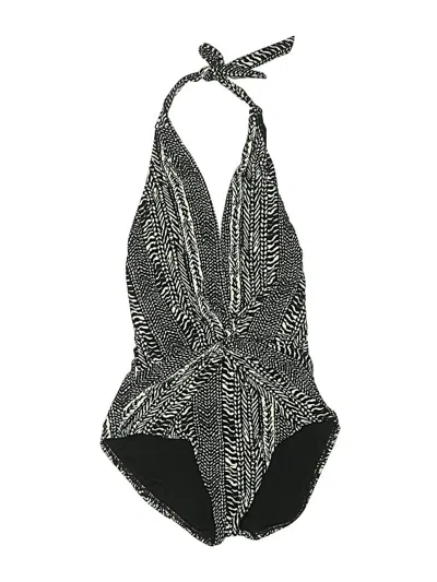 Pre-owned Robin Piccone One Piece Swimsuit In Black