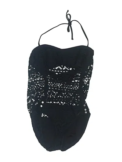 Pre-owned Robin Piccone One Piece Swimsuit In Black