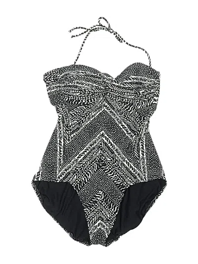 Pre-owned Robin Piccone One Piece Swimsuit In Black