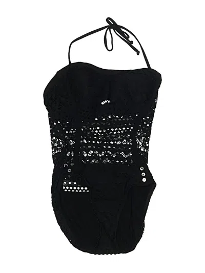 Pre-owned Robin Piccone One Piece Swimsuit In Black