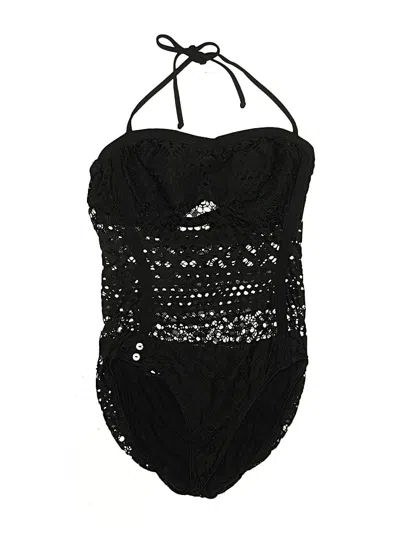 Pre-owned Robin Piccone One Piece Swimsuit In Black
