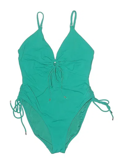 Pre-owned Robin Piccone One Piece Swimsuit In Blue