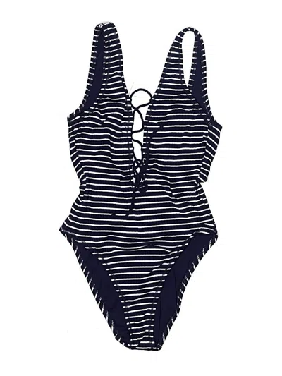 Pre-owned Robin Piccone One Piece Swimsuit In Blue