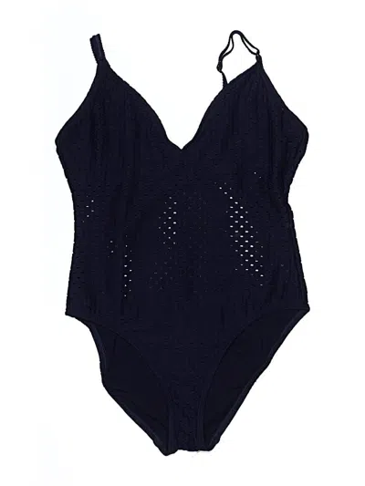 Pre-owned Robin Piccone One Piece Swimsuit In Blue