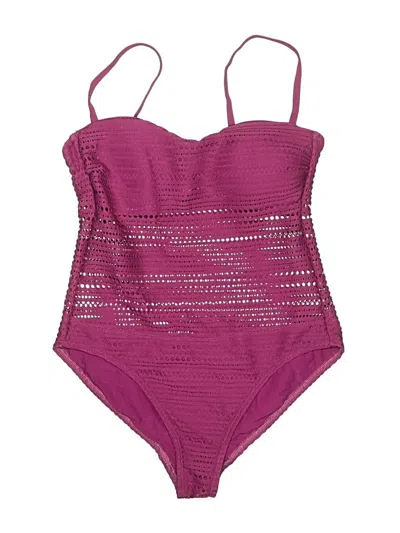 Pre-owned Robin Piccone One Piece Swimsuit In Purple
